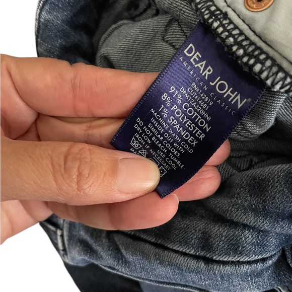 Dear John Skinny Blue Jeans Womens 27 Cut-Offs - Picture 7 of 8